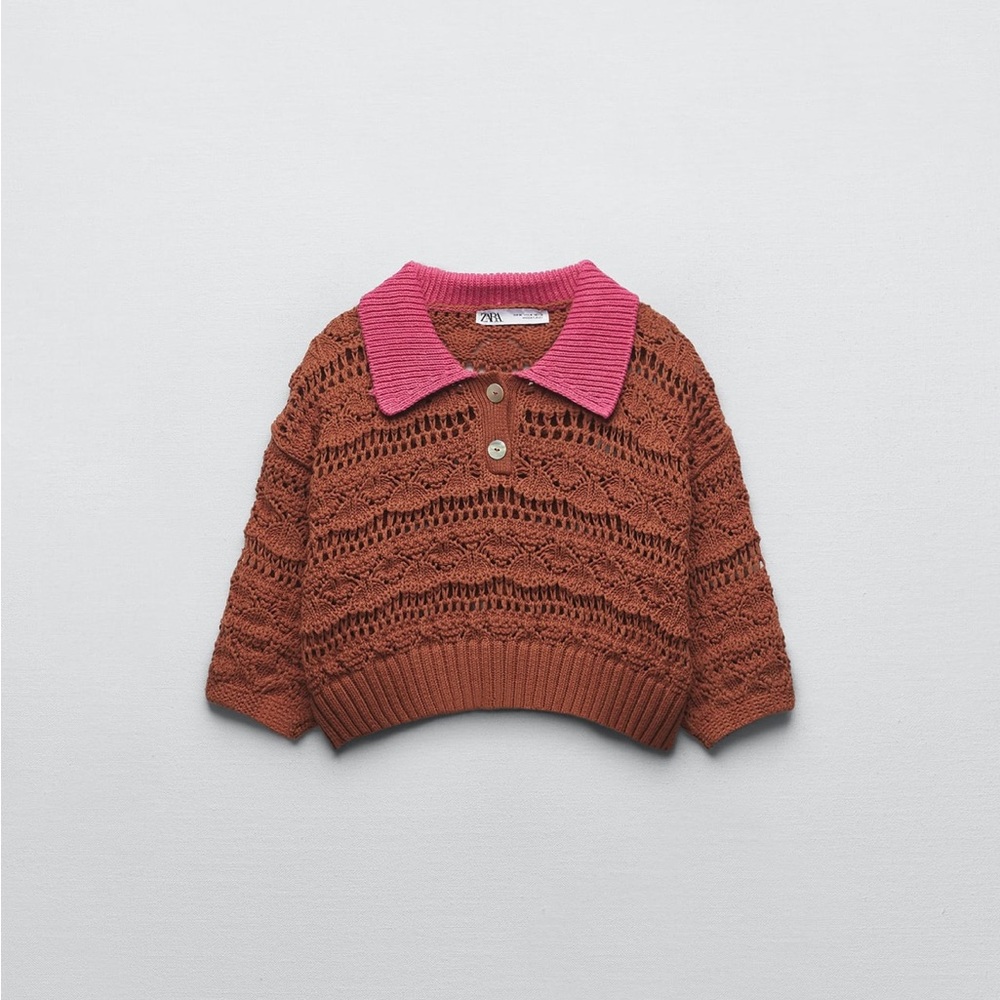 NWT zara knit crop top